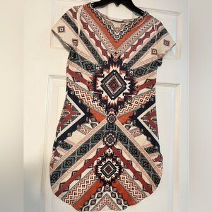 Cleo Aztec print dress